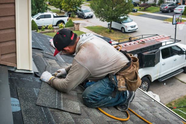 Professional Roof Installation technician working in Cortland, IL